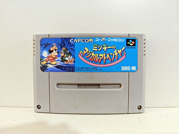 Cartucho Mickey Magical Quest Japonês - Super Nintendo - Original Seminovo