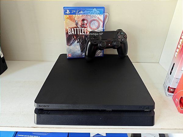 Playstation 4 Slim 500Gb ou 1Tb Com 1 Jogo Seminovo