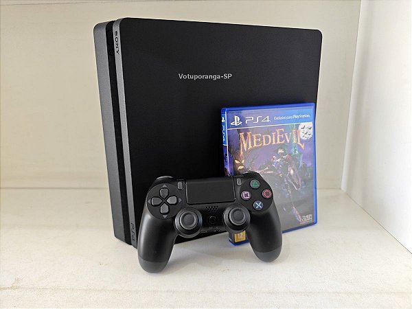 Playstation 4 Slim 500Gb ou 1Tb Com 1 Jogo Seminovo