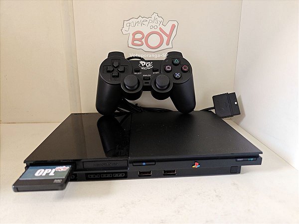 Playstation 2 Slim OPL + Jogos Pen Drive ou HD - SEM LEITOR