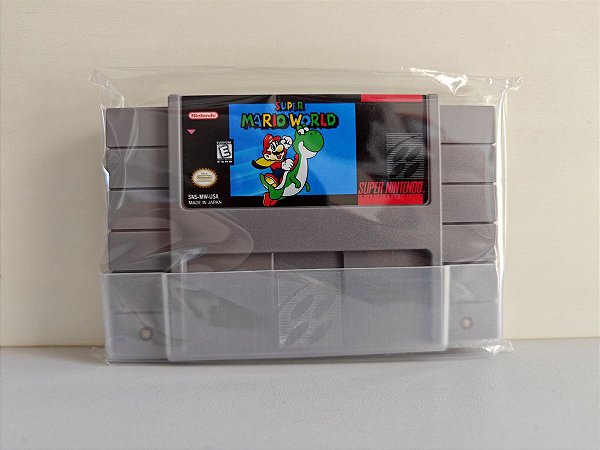 Cartucho Super Mario World Repro - Super Nintendo - Novo