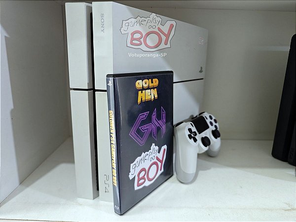 Playstation 4 Fat Desbloq Branco 500gb Com 6 Jogos  e 3000 Retrô  Seminovo