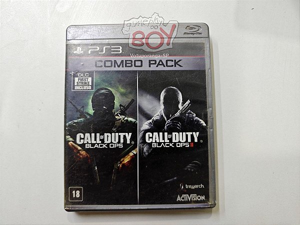 Combo Pack Call Of Duty Black Ops 1 e 2 - PS3 - Seminovo