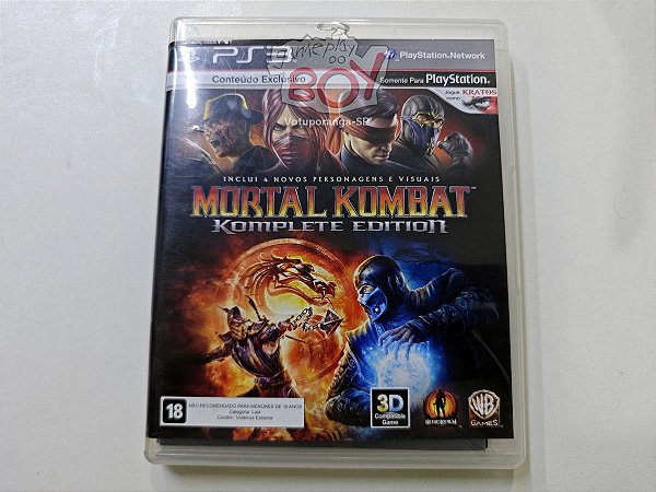 Mortal Kombat 9 Komplete Edition PS3 - Seminovo