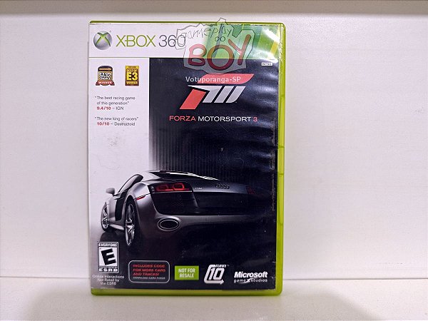 Forza Motorsport 3 Xbox 360 Original - Seminovo