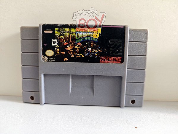 Cartucho Donkey Kong 2 Paralela - Super Nintendo - Seminova