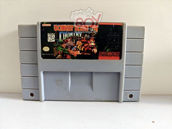 Cartucho Donkey Kong Country Paralela - Super Nintendo - Seminova