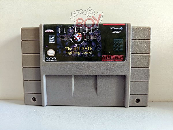 Cartucho Ultimate Mortal Kombat - Paralelo - Super Nintendo - Seminovo