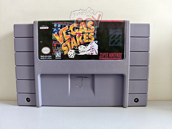 Cartucho Vegas Stakes - Original - Super Nintendo - Seminovo