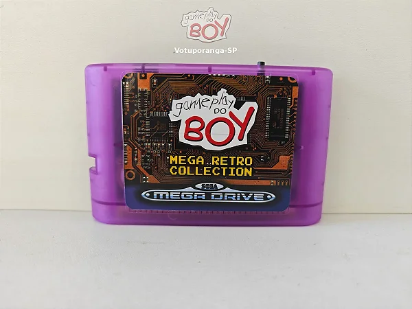 Cartucho Mega Retrô Collection com 2400+ Jogos Mega Drive e Master System