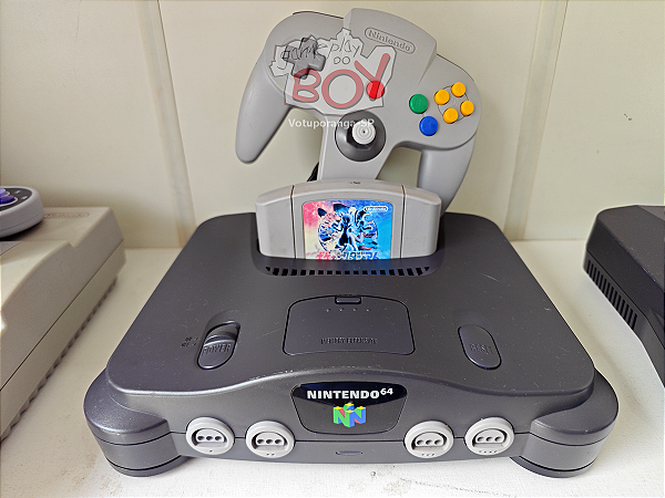 Nintendo 64 Com Jogo Pokémon Stadium 2 (J)