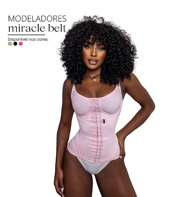 Cinta Busto Pré-Moldado (Sem bojo) - Cinta modeladora feminina - A original  Miracle Belt