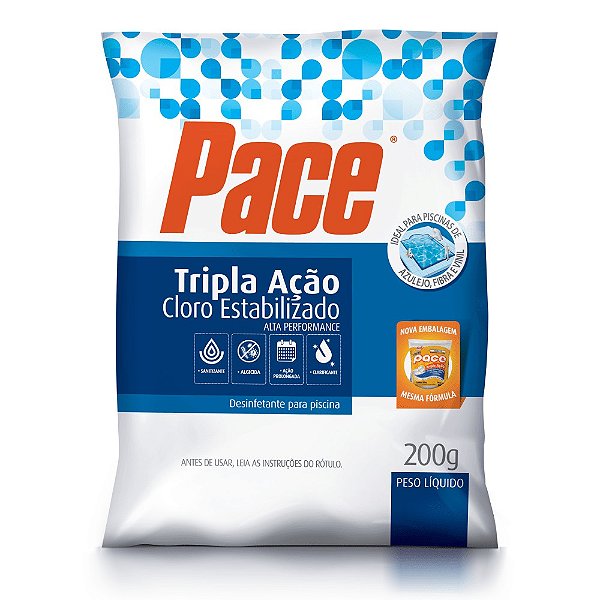 Pastilha Tripla ação 200g PACE
