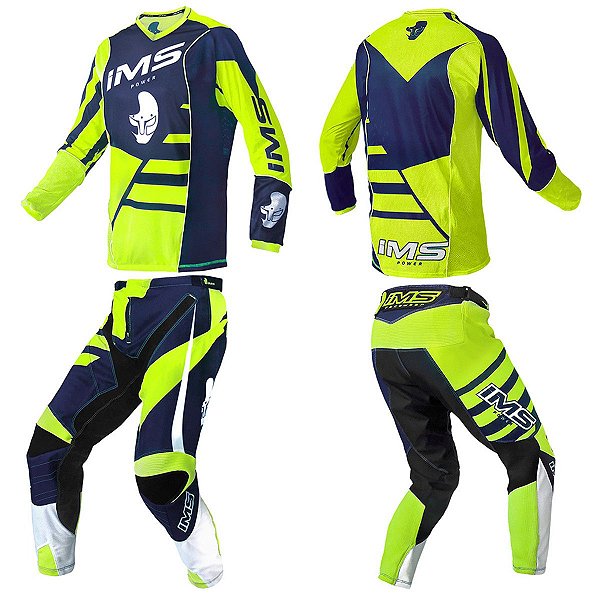 calça e camisa motocross ims