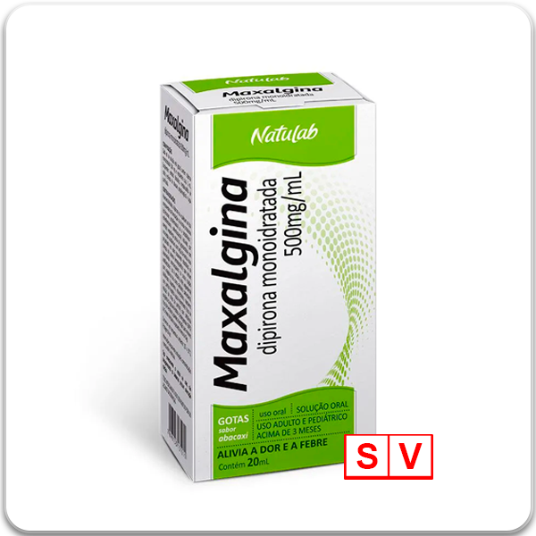 Maxalgina Dipirona Sódica 500mg/ml Solução Gotas 20ml