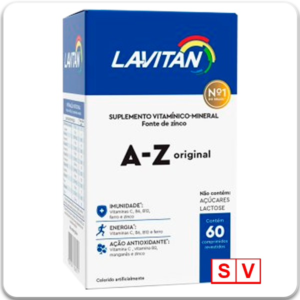 Lavitan A-Z Polivitamínico Original 60 Comprimidos