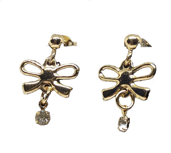 Brinco Libélula Banhado a ouro 2cm