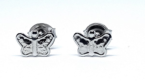 Brinco em aço cirurgico Borboletinha 8mm