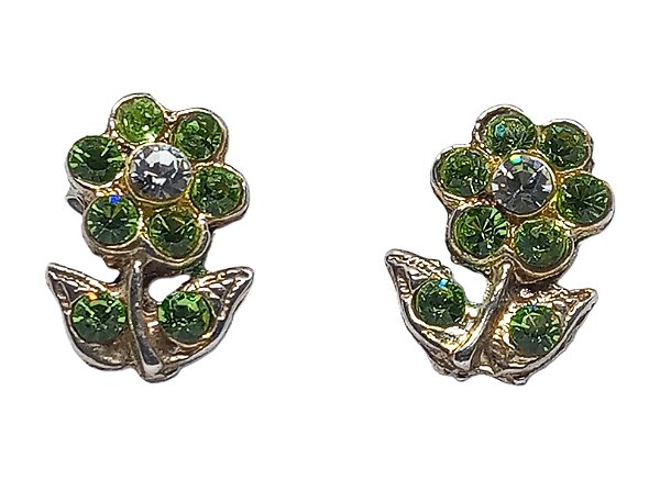 Brinco de Florzinha com Turmalina