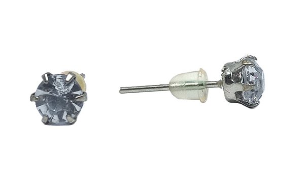 Brinco Pequeno Redondo Brilhante 5mm