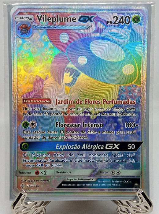 Vileplume-GX (250/236) - Carta Avulsa Pokemon - Planeta Nerd-Geek