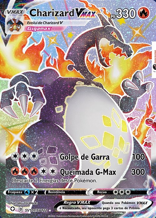 Charizard-VMAX (SV107/SV122) - Carta Avulsa Pokemon - Planeta Nerd