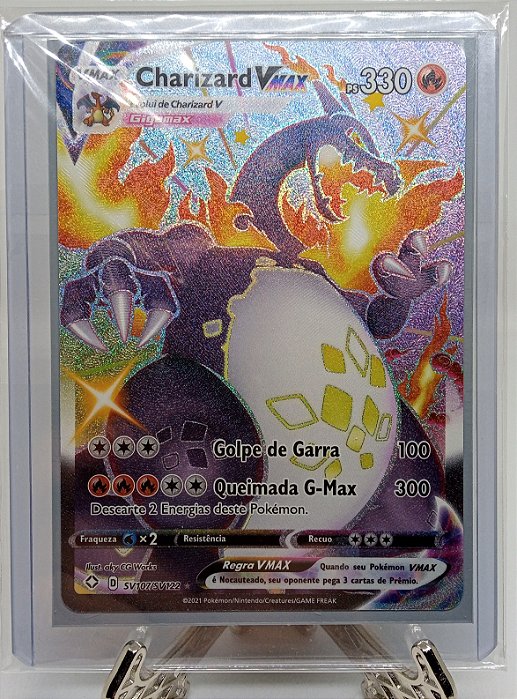 Charizard-VMAX (SV107/SV122) - Carta Avulsa Pokemon - Planeta Nerd