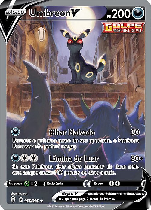 Umbreon-V (189/203) - Carta Avulsa Pokemon