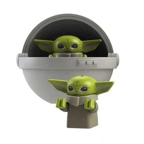 Baby Yoda / Grogu no Berço (cinza) M2 - Minifigura de Montar Star Wars