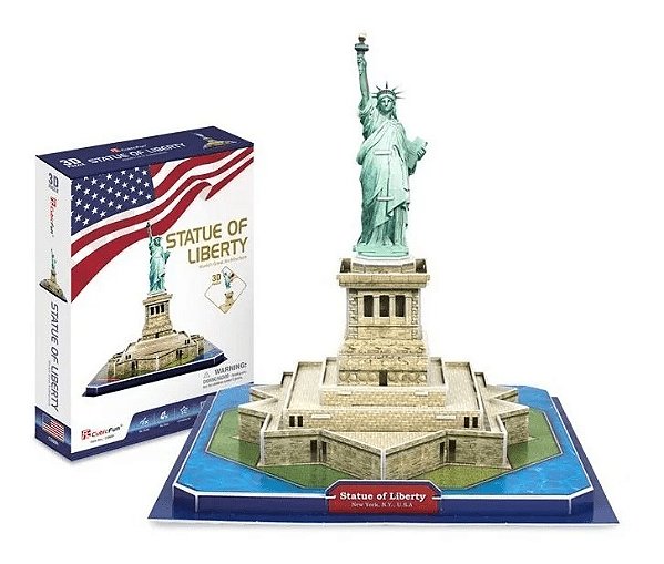 Quebra Cabeca 3D Estátua da Liberdade / Statue of Liberty - 40 peças