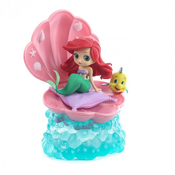 Ariel e Linguado (A Pequena Sereia) - Figura Colecionável Q Posket Vs. Disney Stories (12cm)