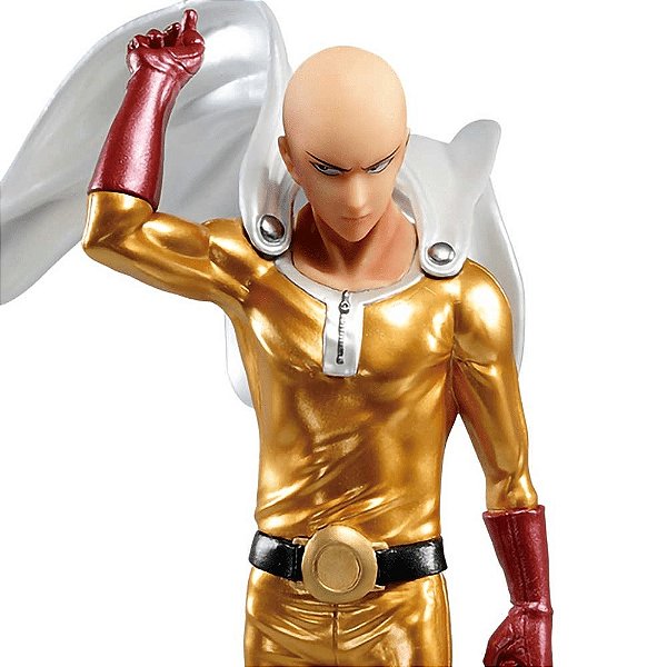 Saitama DXF-Premium Figure (Cores Metálicas) - Figura Colecionável  20cm - One Punch Man