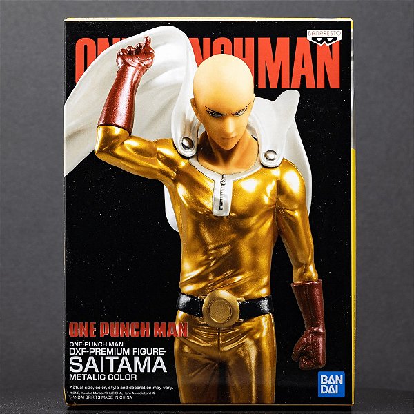 Saitama DXF-Premium Figure (Cores Metálicas) - Figura Colecionável