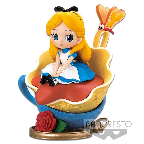 Alice no Pais das Maravilhas - Figura Colecionável Q Posket Stories Disney - 9cm