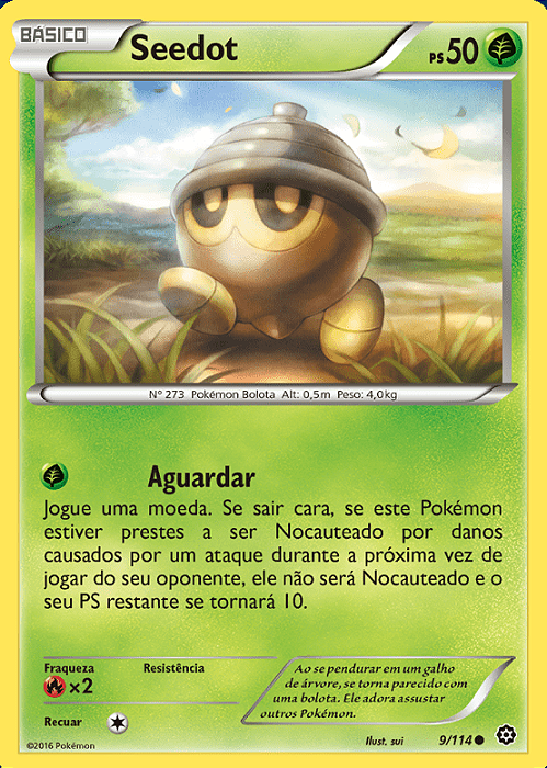 Seedot (9/114) - Carta Avulsa Pokemon