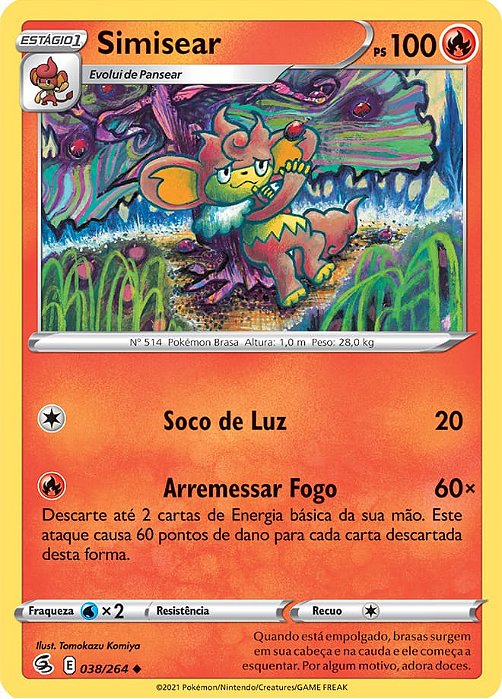 Simisear (38/264) - Carta Avulsa Pokemon