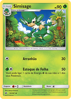 Simisage (13/147) REV FOIL - Carta Avulsa Pokemon