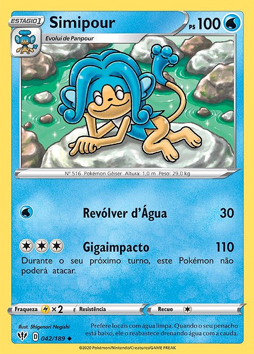 Simipour (42/189) - Carta Avulsa Pokemon