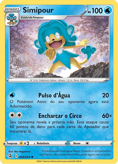 Simipour (69/264) - Carta Avulsa Pokemon