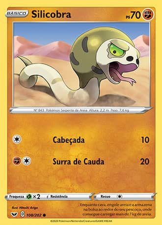 Silicobra (108/202) - Carta Avulsa Pokemon
