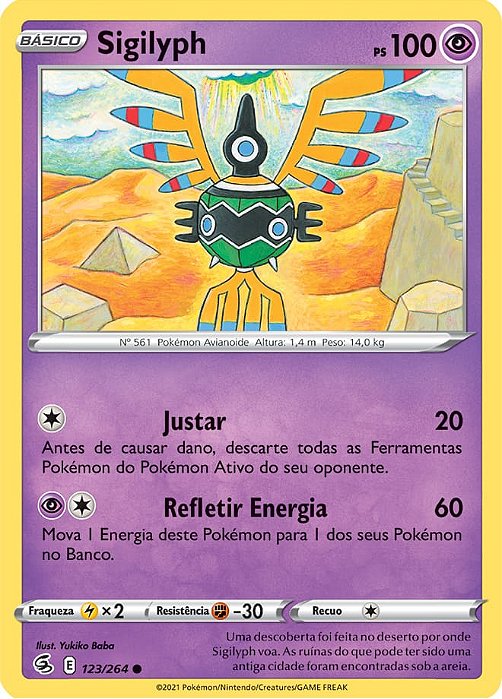 Sigilyph (123/264) - Carta Avulsa Pokemon
