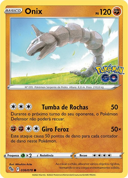 Onix (036/78) - Carta Avulsa Pokemon