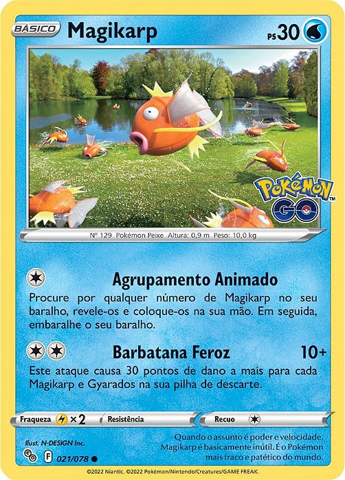 Magikarp (021/78) - Carta Avulsa Pokemon
