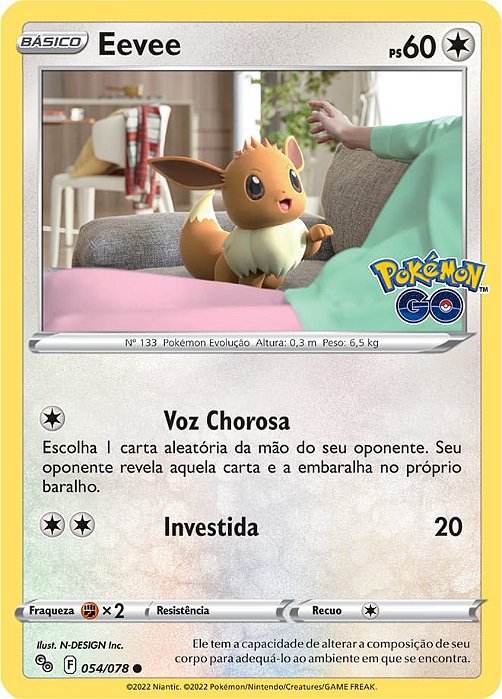Eevee (054/78) - Carta Avulsa Pokemon