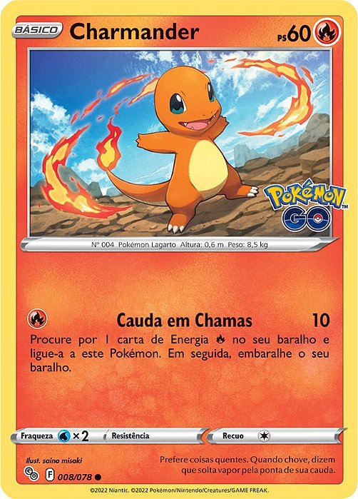 Charmander (008/78) - Carta Avulsa Pokemon