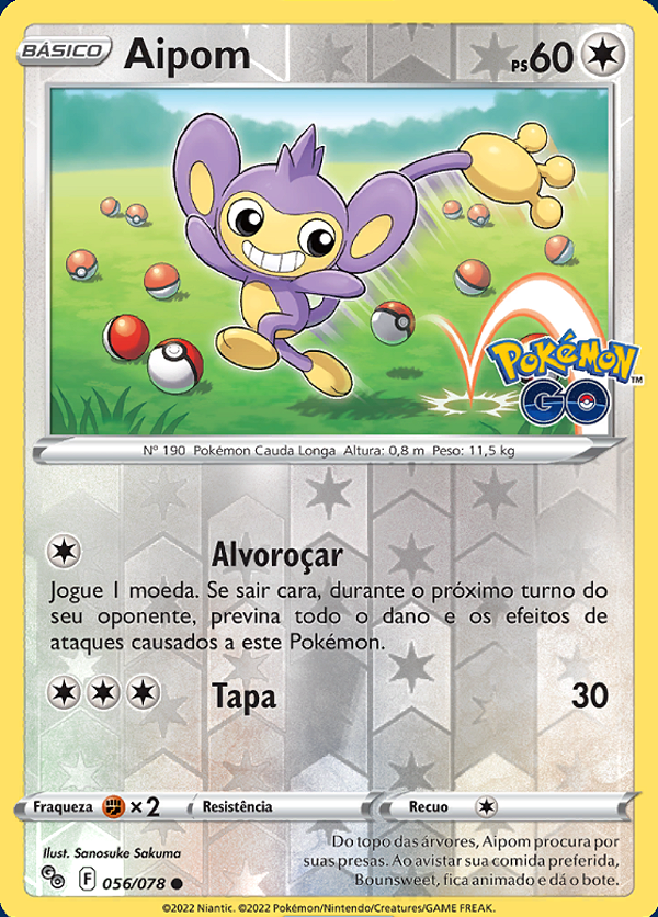 Aipom (056/78) REV FOIL - Carta Avulsa Pokemon