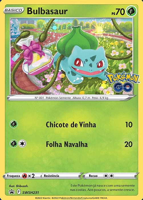 Bulbasaur (SWSH231) FOIL - Carta Avulsa Pokemon