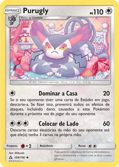Purugly (109/156) - Carta Avulsa Pokemon