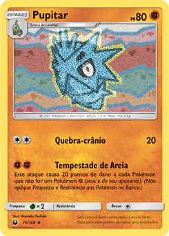 Pupitar (75/168) - Carta Avulsa Pokemon