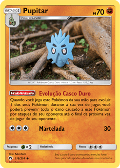 Pupitar (116/214) - Carta Avulsa Pokemon